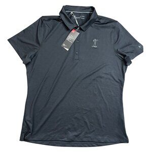 Under Armour LPGA HeatGear Polo Shirt Women's Size XL Black Moisture-Wicking NEW
